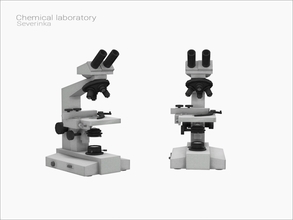 Sims 4 — [Chemical laboratory] - binocular microscope by Severinka_ — Binocular microscope (decor) From the set 'Chemical