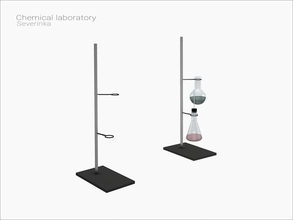 Sims 4 — [Chemical laboratory] - stand for flasks by Severinka_ — Stand for flasks From the set 'Chemical laboratory'