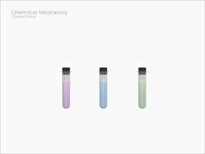 Sims 4 — [Chemical laboratory] - tubes01 by Severinka_ — Tube with liquid From the set 'Chemical laboratory' Build / Buy