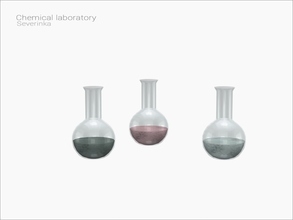 Sims 4 — [Chemical laboratory] - flask01 by Severinka_ — Chemical round flask with liquid From the set 'Chemical