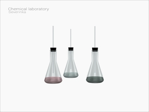 Sims 4 — [Chemical laboratory] - flask02 by Severinka_ — Chemical triangular flask with liquid From the set 'Chemical