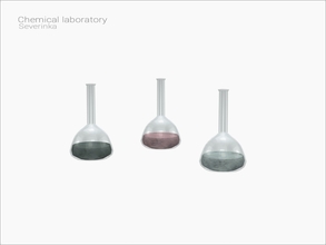 Sims 4 — [Chemical laboratory] - flask03 by Severinka_ — Chemical small flask with liquid From the set 'Chemical
