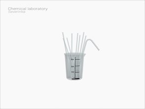 Sims 4 — [Chemical laboratory] - beaker  by Severinka_ — Chemical beaker with glass tubes From the set 'Chemical