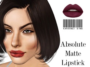 Sims 3 — Absolute Matte Lipstick by KareemZiSims2 — Here is another gorgeous matte lipstick, with plush and rich color