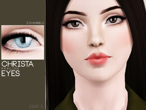 Sims 3 — Christa Eyes by Pralinesims — Eyes with 3 recolorable channels.