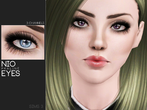 Sims 3 — Nio Eyes by Pralinesims — Eyes with 3 recolorable channels.