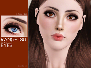 Sims 3 — Rangetsu Eyes by Pralinesims — Eyes with 3 recolorable channels.