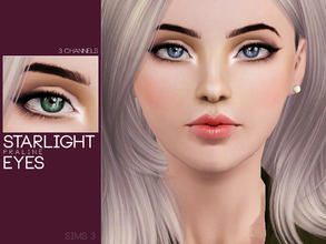 Sims 3 — Starlight Eyes by Pralinesims — Eyes with 3 recolorable channels.