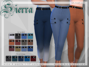 Sims 4 — PnF | Sierra by Plumbobs_n_Fries — New mesh // EA mesh edit Pants which were part of an outfit from the sims 4