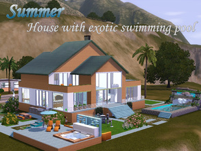 Sims 3 — Summer by Sims_House — A stylish modern house for active optimistic sims). After all, only an optimist can swim