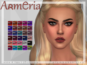 Sims 4 — PnF | Armeria - Lips by Plumbobs_n_Fries — New Lips 25 colours | 20 solid / 5 ombre 