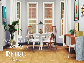 Sims 3 — Minimalistic Dining Retro Room by pyszny16 — I present you Minimalistic Dining, Retro Room. As the name can