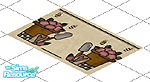 Sims 1 — Welcome Rug - 2 by SimsationalMom — This welcome rug has pretty little pink flowers in a flower pot, with