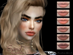 Sims 4 — Sand Matte Lipstick by Baarbiie-GiirL — - this lipstick works with ALL Skins - this set have 18 colors - looks