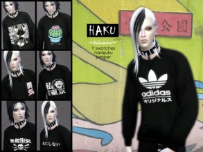 Sims 4 — HAKU - Harajuku - Jumper for MALE - Mesh needed by Helsoseira — What's trendy on Harajuku? Here is one, a super