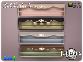 Sims 4 — lilibi bedroom wall deco shelf by jomsims — lilibi bedroom wall deco shelf