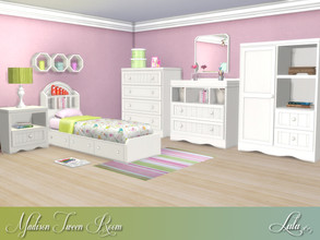 Sims 4 — Madison Tween Bedroom by Lulu265 — A perfect bedroom for your tweens, a variety of furniture and objects let you