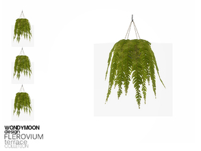 Sims 4 —  Flerovium Ceiling Plant by wondymoon — - Flerovium Terrace - Ceiling Plant - Wondymoon|TSR - Creations'2017