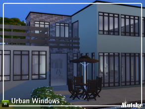 Sims 4 — Urban Constructionset by Mutske — This is a conversion of my Windowvation Window Add-on of sims 3. Make sure