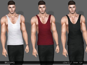 Sims 3 — Low Cut Tank Top (UPDATED) by Bill_Sims — New Mesh All LOD's and Morphs YA/AM | Everyday/Sleepwear/Athletic