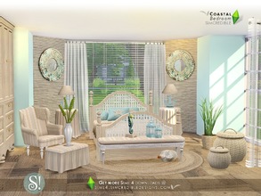Sims 4 — Coastal bedroom by SIMcredible! — Still feeling the breeze of coastal tides, it's time to bring the nautical