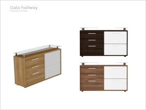 Sims 4 — [Gala hallway] - dresser with glass top by Severinka_ — Dresser with glass top From the set 'Gala hallway' Build