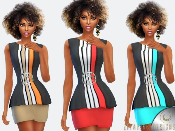 Sims 4 — Werk it 9-5 by ZitaRossouw2 — Skirt is base game recolor For the top you need the vampire pack Set of 7 matching