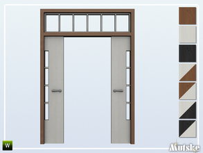 Sims 4 — Bari Arch Pocket Doors Single 3x1 by Mutske — This arch with pocket doors is part of the Bari Constructionset.