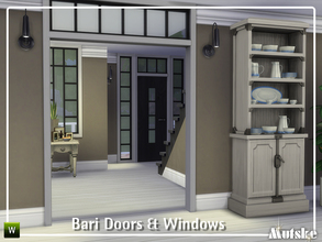 Sims 4 — Bari Doors and Windows part 1 by Mutske — These windows and doors are very modern but can also be used for a