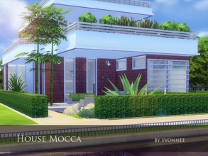 Sims 4 — House Mocca by yvonnee2 — Wonderful house for big family. Comfortable with beautiful garden.First Floor living
