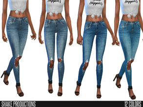 Sims 4 — ShakeProductions 73-1 by ShakeProductions — Denim Jeans 10 Colors