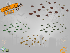 Sims 4 — Halloween 2017 Decorative Leaves by BuffSumm — Part of the *Halloween 2017* Set ***TSRAA***