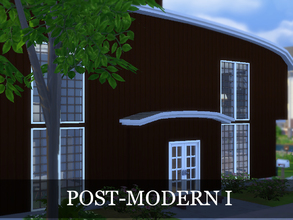 Sims 4 — POST-MODERN I by -Merci- — This house has 3 bedrooms so you can live in this house with huge family. When your