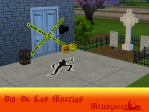 Sims 4 — Metisqueen DiaDeLosMuertos by metisqueen2 — Happy Halloween. Decorate the outside of your sims house just in