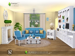Sims 4 — Coastal Living  by SIMcredible! — Bringing the common area of your beachy homes, the Nautical style is now on
