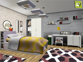 Sims 3 — Tral Bedroom by ArtVitalex — - Tral Bedroom - ArtVitalex@TSR, May 2016 - All objects are recolorable - Tral Kids