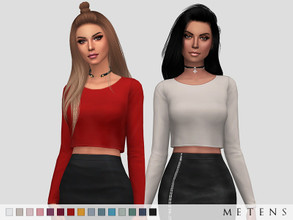 Sims 4 — Ania Top by Metens — Comes in 15 colours. EA mesh edit I hope you like it! :)