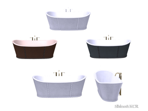 Sims 4 — Bathroom PB - Bath Tub by ShinoKCR — Bathroom Furniture inspired by Potterybarn fixed for Island Living
