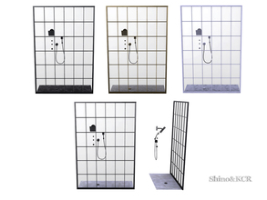 Sims 4 — Bathroom PB - Shower by ShinoKCR — Bathroom Furniture inspired by Potterybarn Shower fixed on Nov.17 for