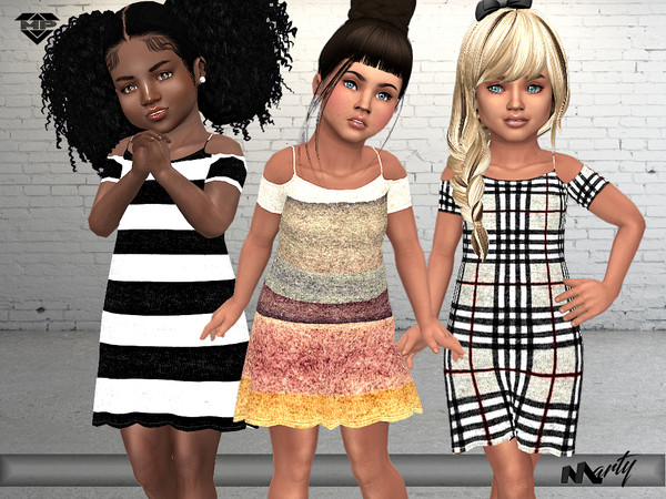 Sims 4 — MP Toddler lili's Dress by MartyP — Outfit for girls only. NOTE: you must own the latest toddler stuff pack to