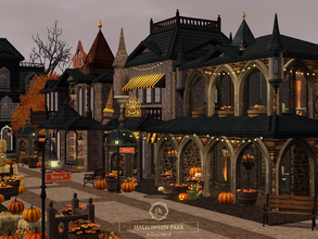 Sims 3 — Halloween Park by Aquarhiene — Autumn park for Halloween time! There are several theme zones in the park, at