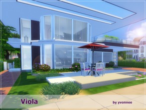 Sims 4 — Viola by yvonnee2 — Modern house for singles and couples . Modern and very comfortable. First floor - living