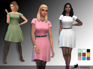 Sims 4 — Solid Skater Dress - Get Together needed by meleb — This is a recolour of a Get Together dress in solid colours