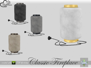 Sims 4 — Classic Fireplace Lamp v1 by BuffSumm — Part of the *Classic Fireplace* Set ***TSRAA***