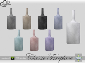 Sims 4 — Classic Fireplace Stone Bottle (large) by BuffSumm — Part of the *Classic Fireplace* Set ***TSRAA***