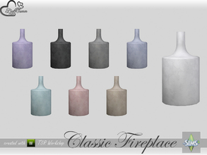 Sims 4 — Classic Fireplace Stone Bottle (small) by BuffSumm — Part of the *Classic Fireplace* Set ***TSRAA***