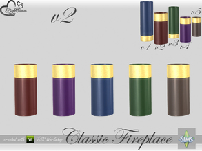 Sims 4 — Classic Fireplace Glas v2 by BuffSumm — Part of the *Classic Fireplace* Set ***TSRAA***