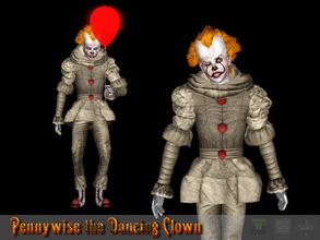 Sims 3 — Pennywise the Dancing Clown Dress by Shushilda2 — all parts of the outfit can be found on my blog video