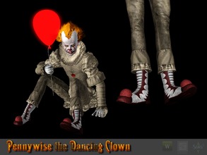 Sims 3 — Pennywise the Dancing Clown Shoes by Shushilda2 — all parts of the outfit can be found on my blog video