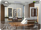Sims 4 — Reevda bathroom by jomsims — here a new very modern bathroom for your sims 4. bathtub. shelf. sink1. sink2.